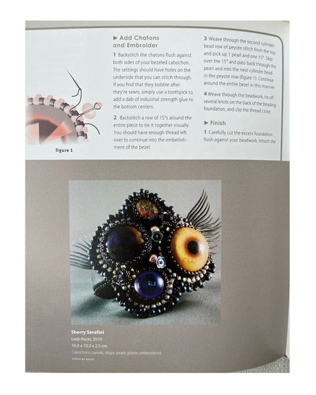 Pestil Books for vitruta Sherry Serafinis Sensational Bead Embroidery 25 Inspiring Jewelry Projects