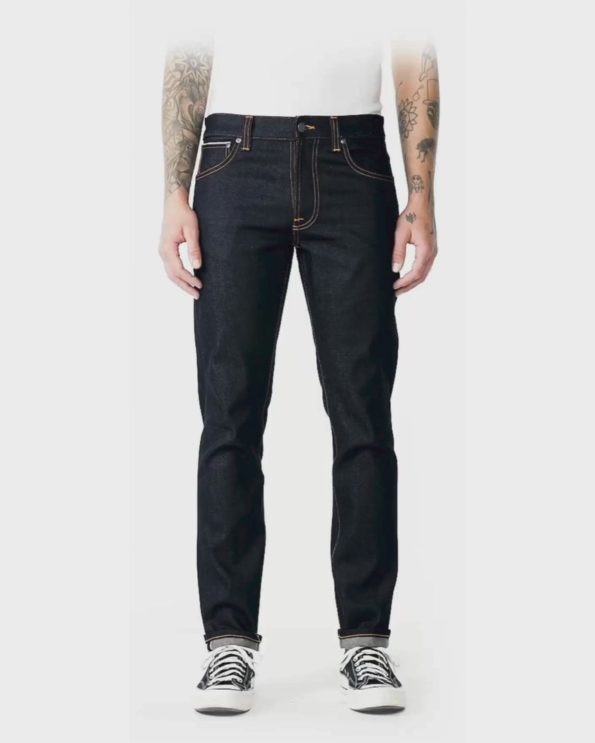 Nudie Jeans Lean Dean Dry Everblack Erkek Jean Pantolon