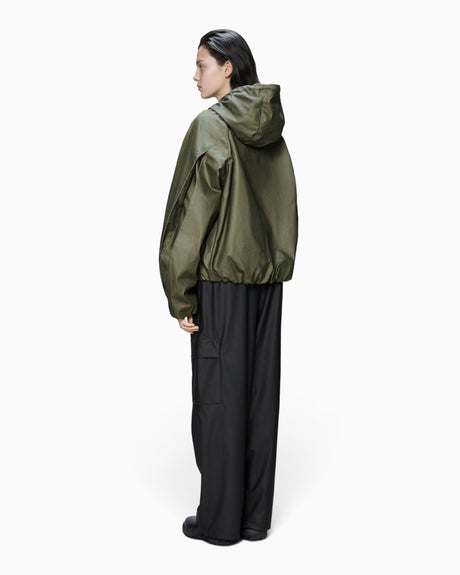Rains Heavy Woven Jacket Moss