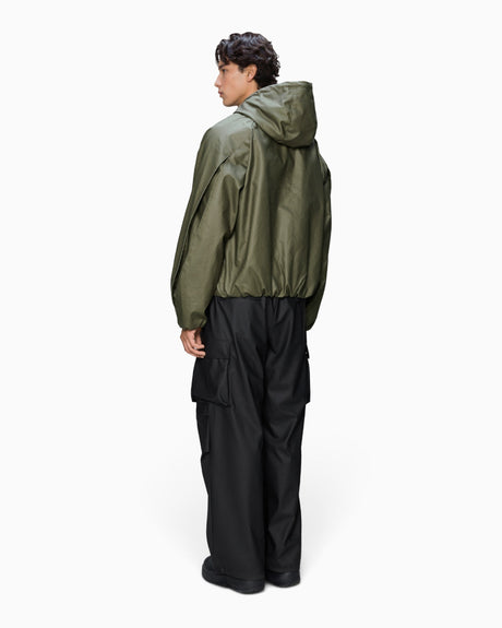 Rains Heavy Woven Jacket Moss