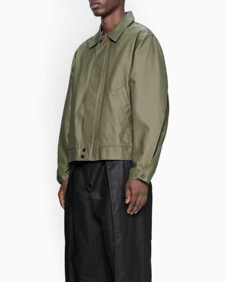 Rains Heavy Woven Overshirt Moss