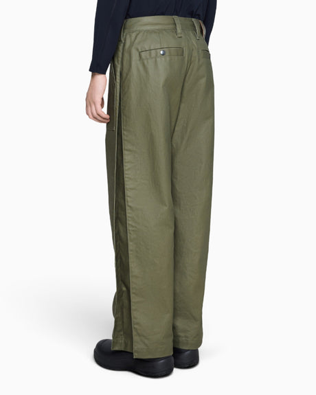 Rains Heavy Woven Pants Straight Moss