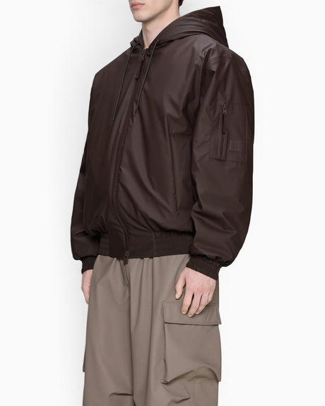 Rains Lohja Insulated Bomber Jacket Bark