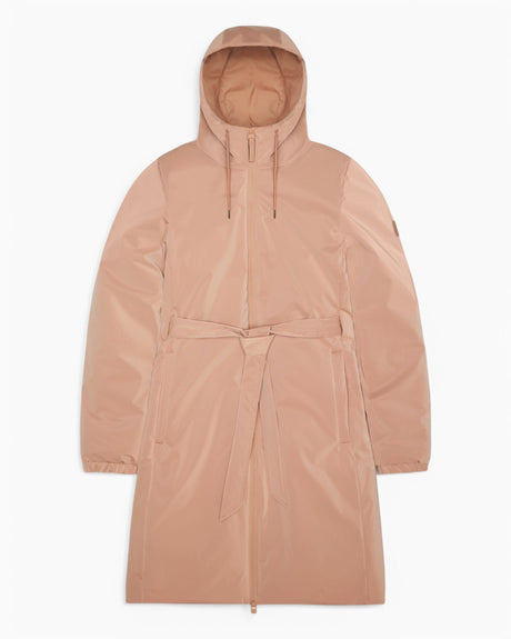 Rains Lohja Long Insulated Curve Jacket Kadın Yağmurluk Coy