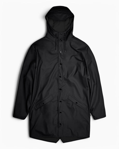 Rains Long Jacket Yağmurluk Black