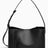 SAYÉS Small Tote Plissé Deri Kadın Omuz Çantası Black