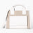 SAYÉS Stitched Pocket Mini Kadın Omuz Çantası Beige and Off - White
