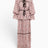 Sculpture Çiçek Desenli Viskoz Kadın Elbise Pink