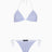 Soon To Be Announced Stripes Bikini Set Purple Stripes