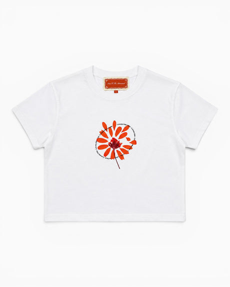 Soon To Be Announced Loves Me Not Baby Kadın T-Shirt White