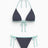 Soon To Be Announced Piped Bikini Set Anthracite