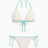 Soon To Be Announced Piped Bikini Set White
