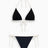 Soon To Be Announced Piped Bikini Set Black