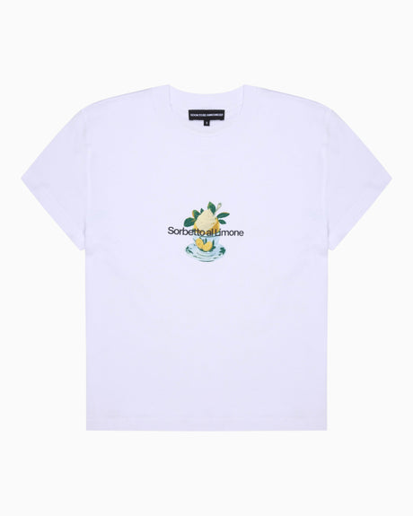 Soon To Be Announced Sorbetto Kadın Baby T-Shirt White