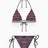 Soon To Be Announced Tangled Bikini Set Burgundy
