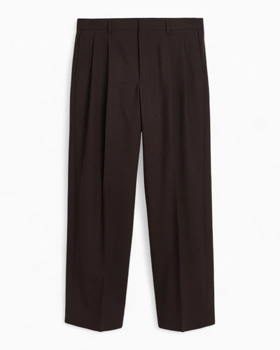 Sunflower Wide Pleated Erkek Pantolon Brown