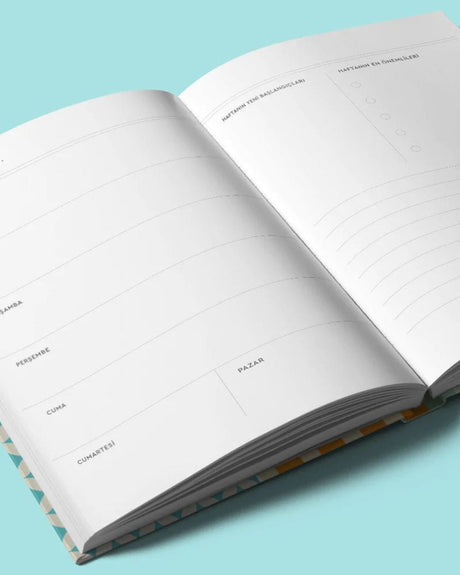 TheMagger Design Plan Mini Tarihsiz Cep Ajandası