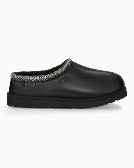 UGG Tasman Leather Regenerate Erkek Terlik Black