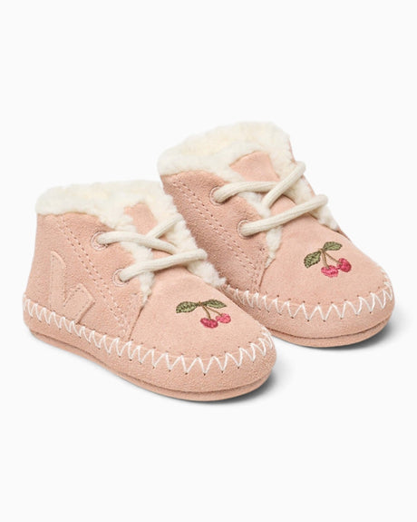 VEJA VEJA X Konges Slojd Baby Suede Bebek Sneaker Blush
