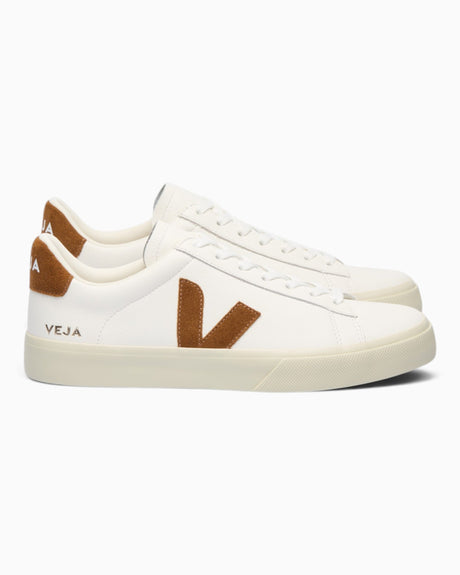 VEJA Campo Chromefree Leather Erkek Sneaker White/Cognac
