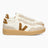 VEJA V-90 Leather Suede Logo Kadın Sneaker Pure Camel/Almond Natural